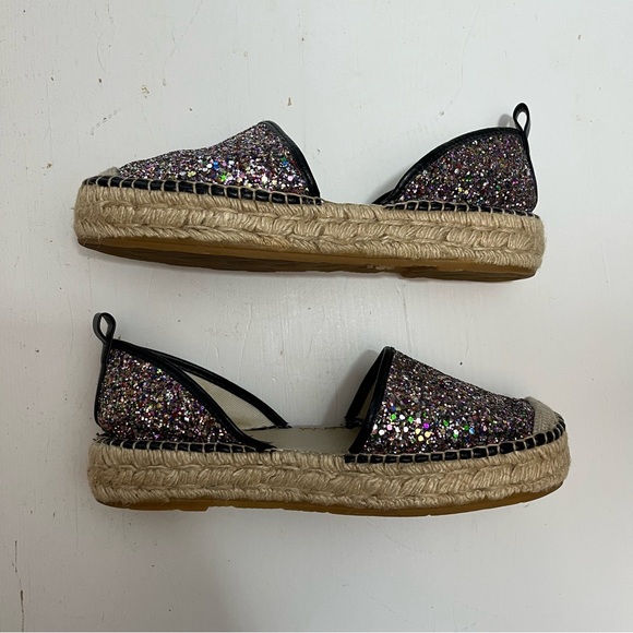 Free People Paradise Espadrille Glitter Gladiators - Size 37 - Picture 5 of 7